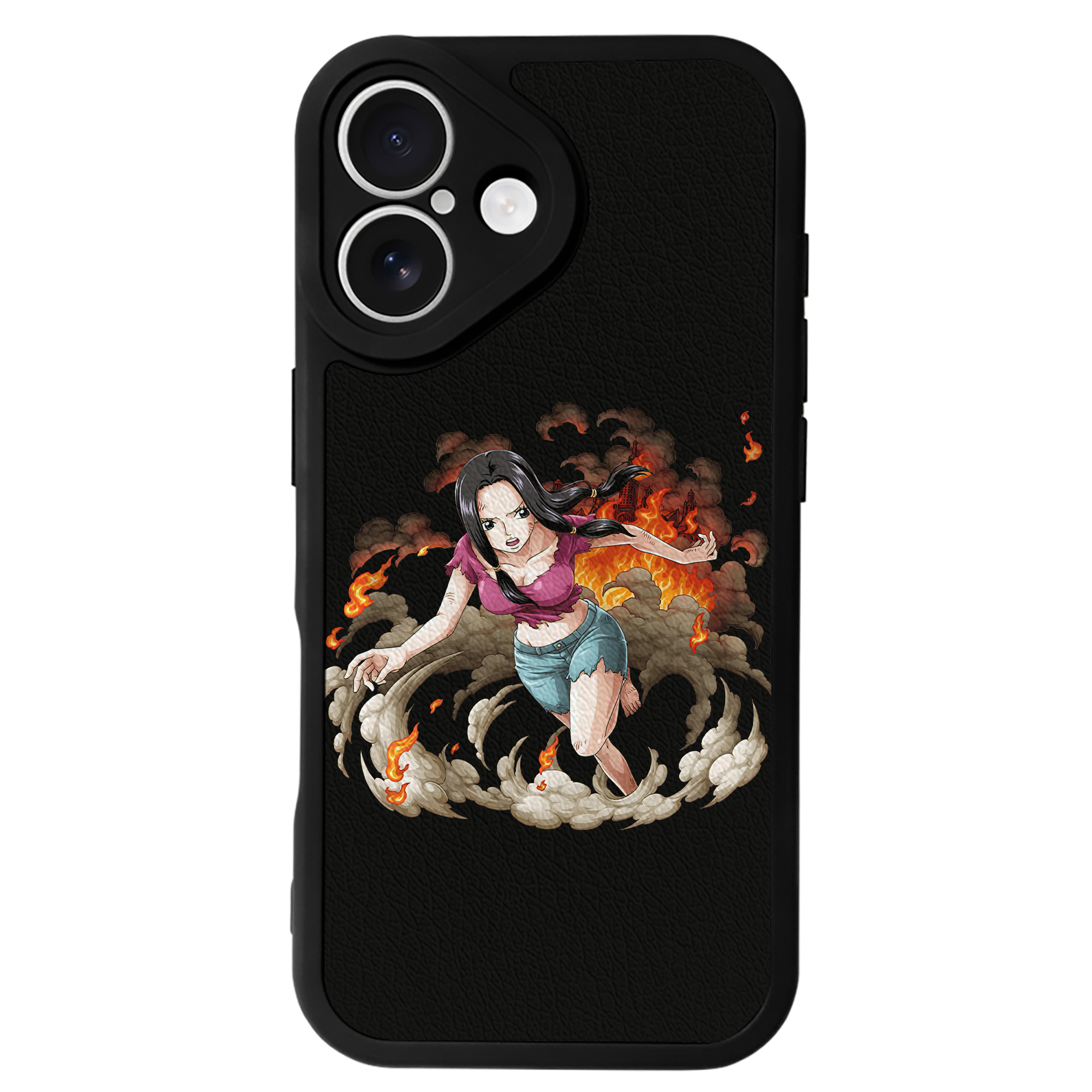 （画像用） ワンピース ニコ・ロビン ONE PIECE Nico Robin 【iPhone 16シリーズ対応】シリコンスマホケース（レザー調） 材質：シリコン